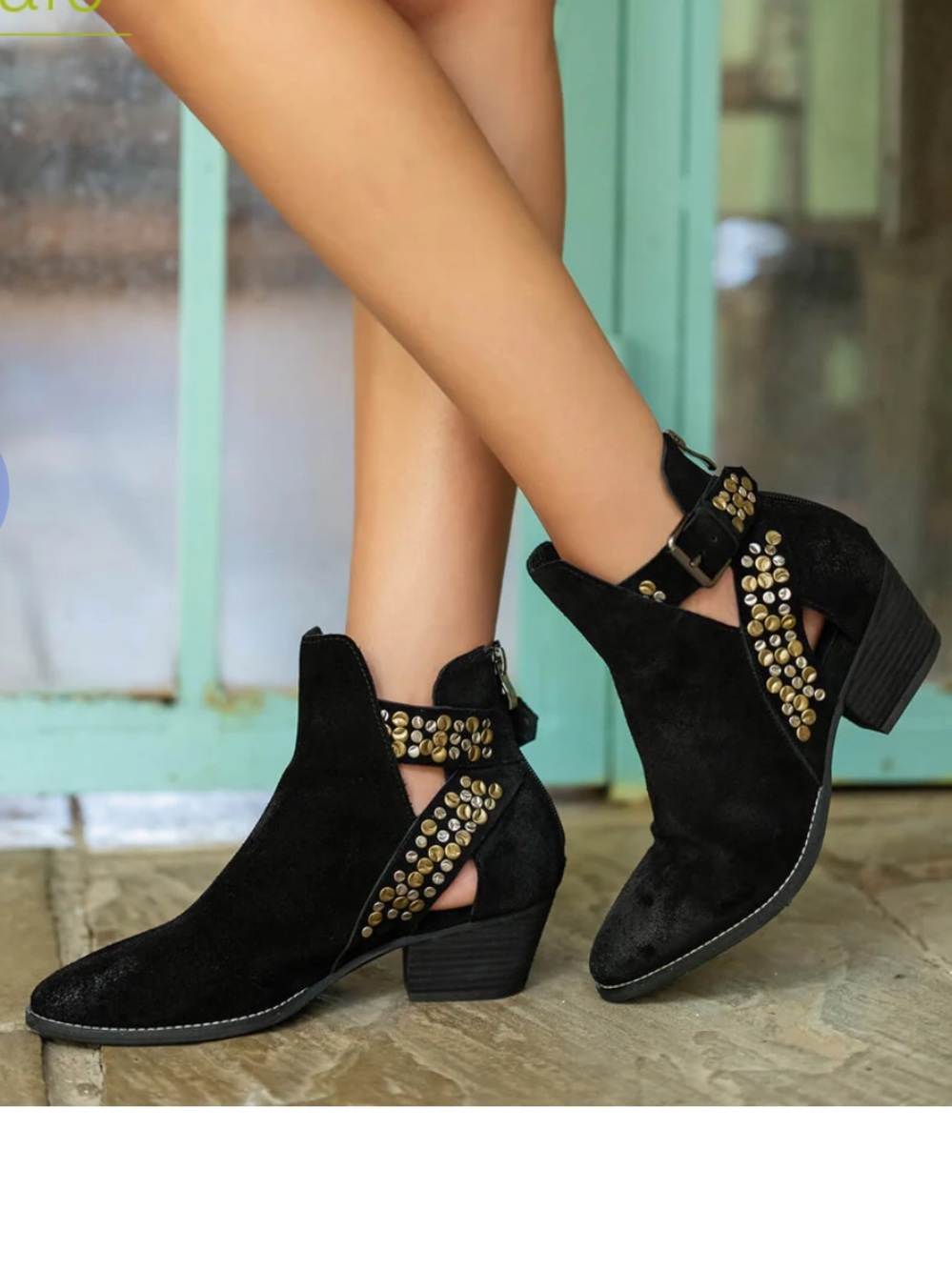 Black booties by Antelope